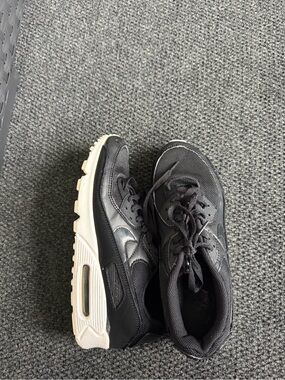 Nike Black Air Max with White Sole